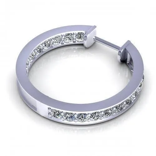 0.80-2.00 CT Round Cut Diamonds - Diamond Earrings