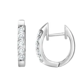 14K 10RD0.34CT EARRING HUGGIES (102DE1133-50)