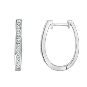 14K 22RD0.50CT EARRING HUGGIES (102DE1614-50)