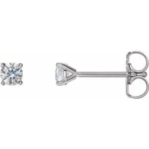 14K Yellow 1/5 CTW Lab-Grown Diamond 4-Prong Stud Earrings