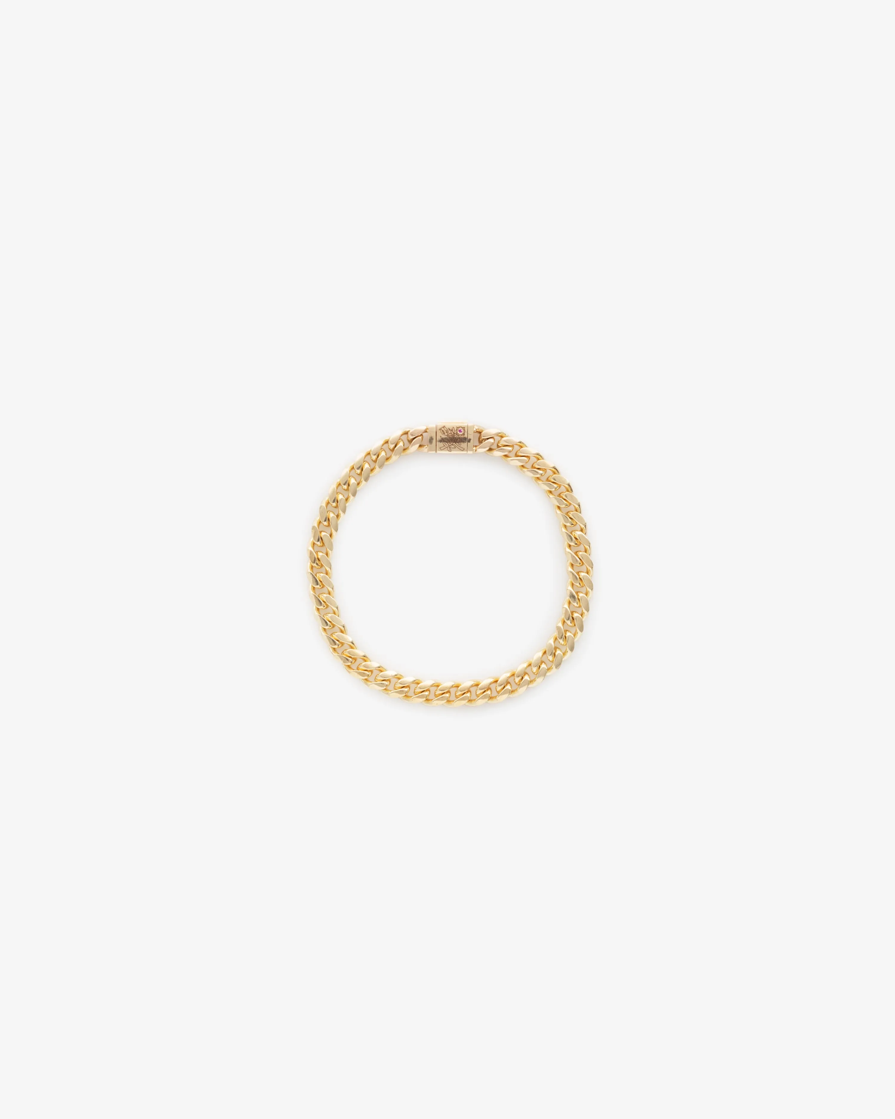 14Kt Gold Cuban Link Bracelet