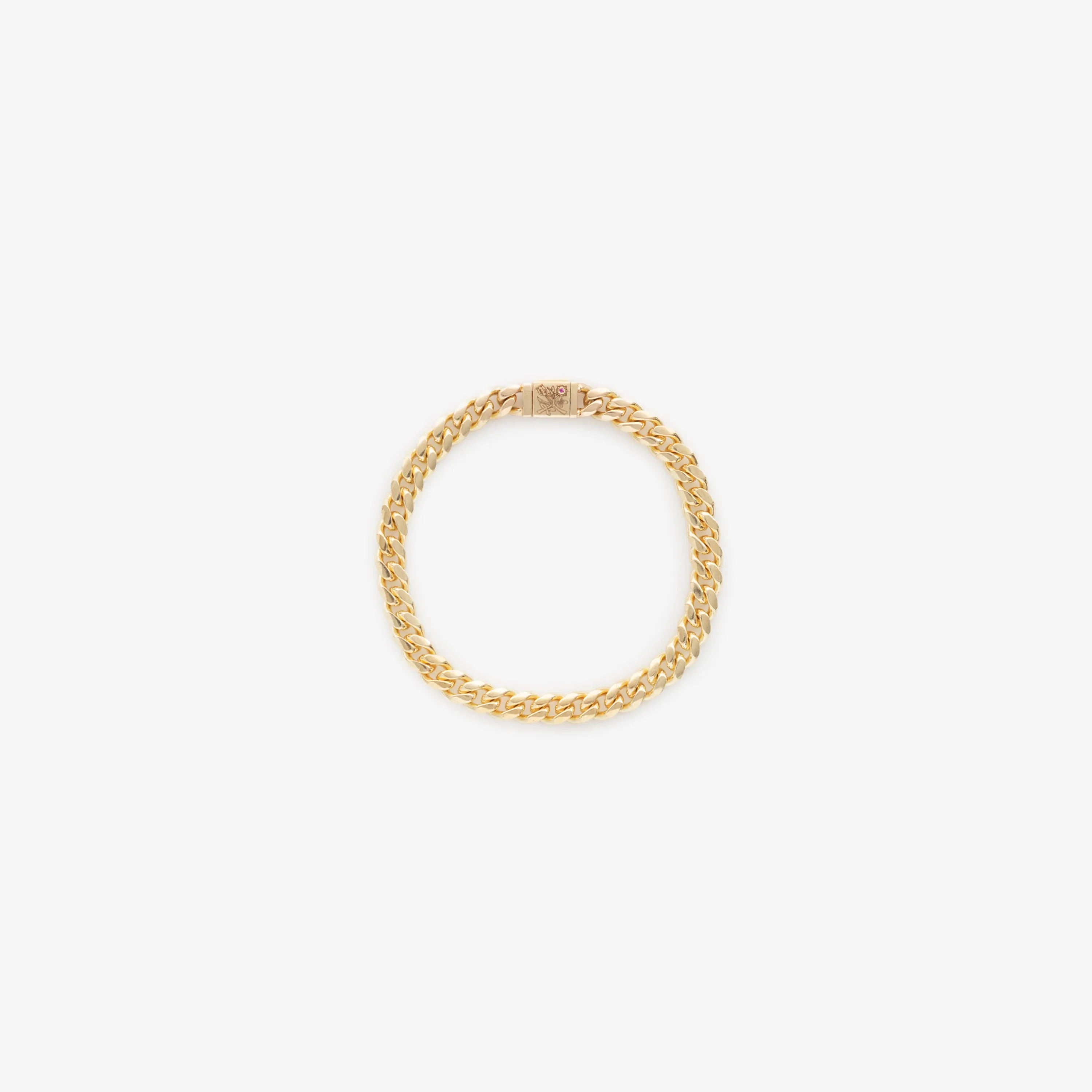 14Kt Gold Cuban Link Bracelet