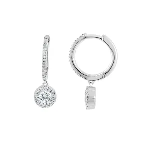 14KW 64RD0.25CT,2RD0.25CT HOOP WITH DANGLE  (118HP401984W14)