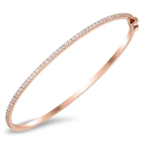 18K gold bangle with 0.83 CT diamonds