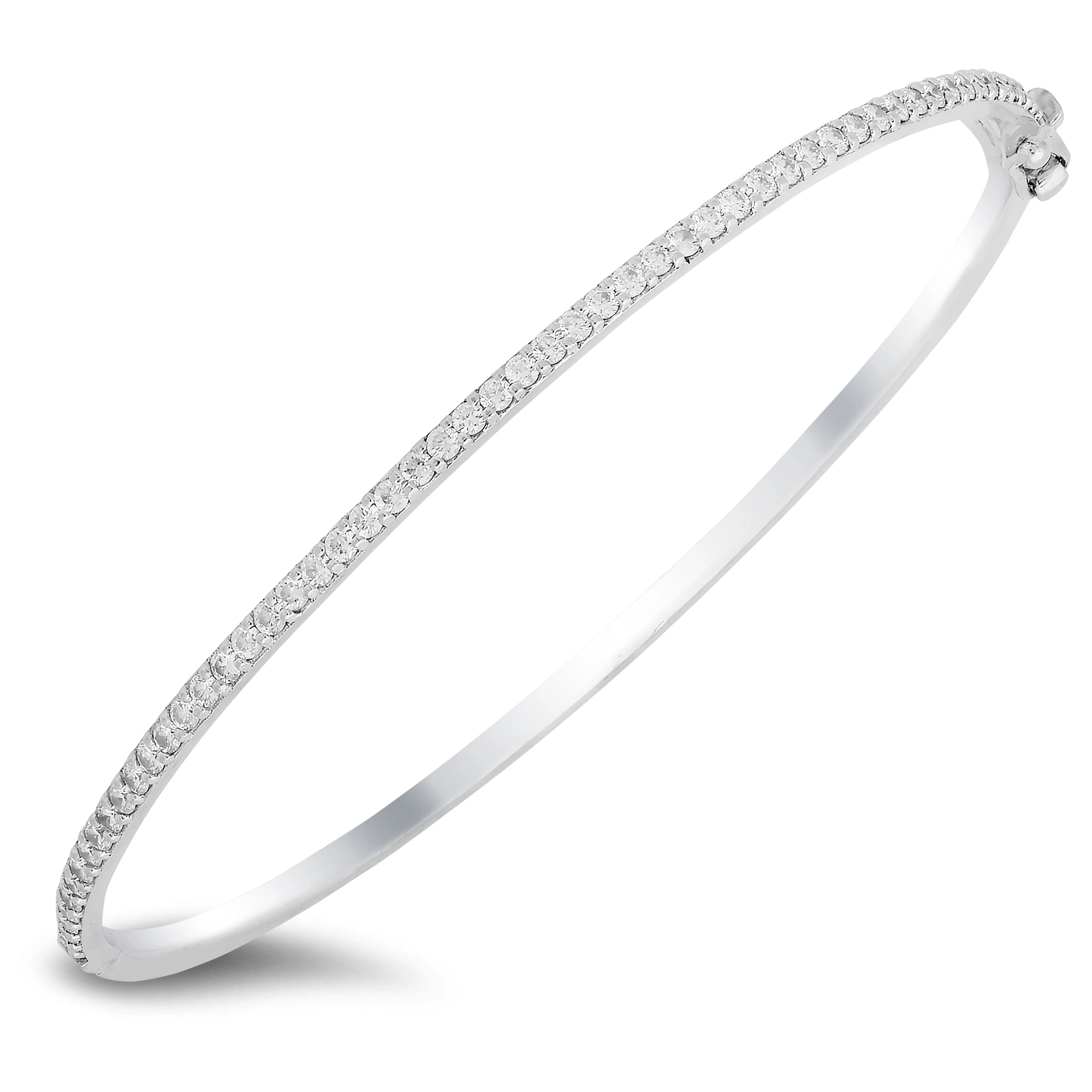 18K gold bangle with 0.83 CT diamonds