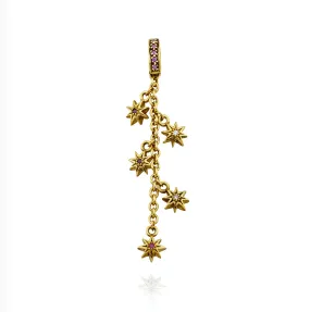 22kt Gold Starburst Dangle Charm