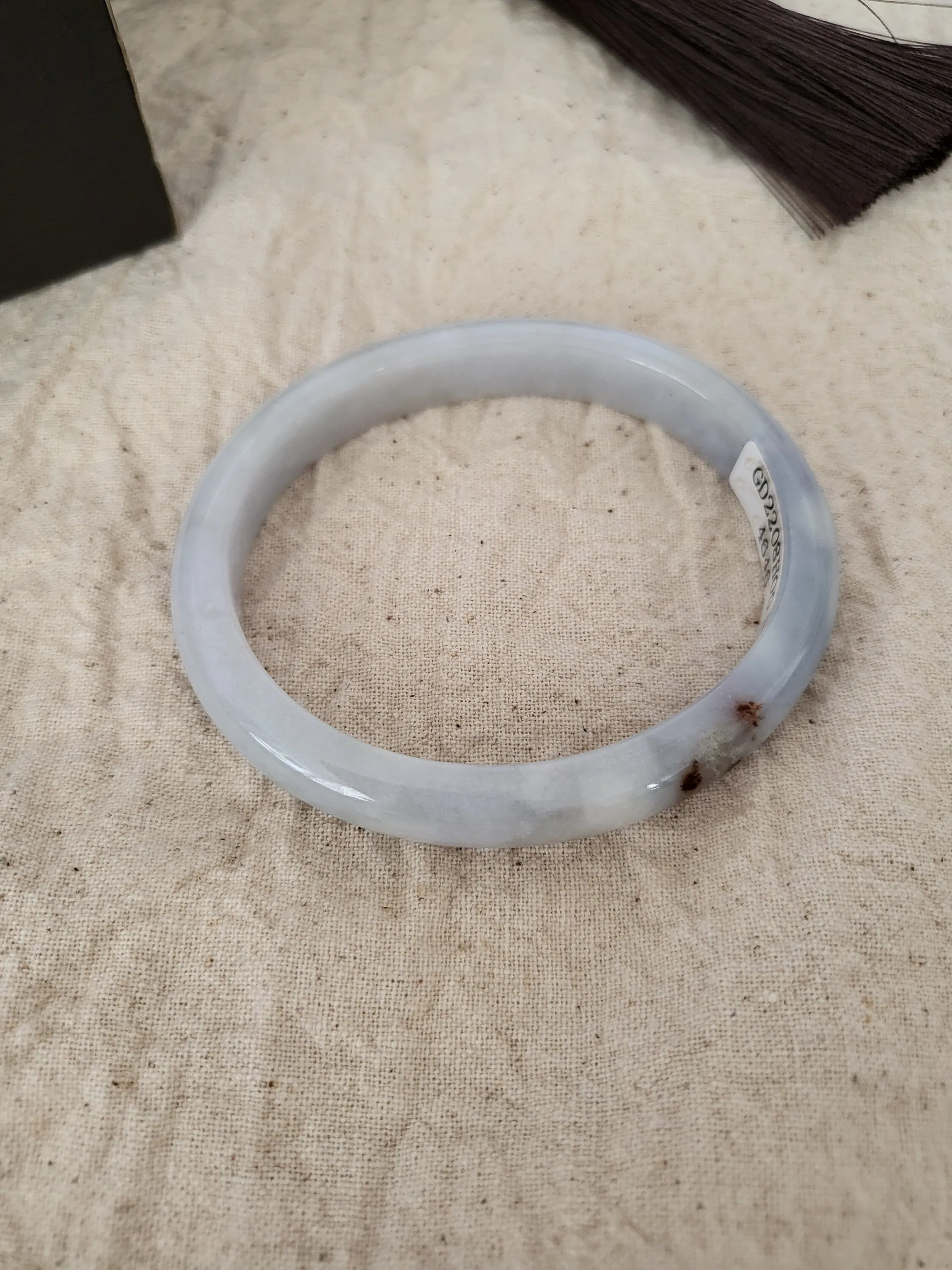 51 mm Lavender Jadeite Grade A Bangle Natural Burma Jade Purple [LAVENDER DREAMS COLLECTION]