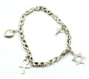 925 Sterling Silver Charm Bracelet