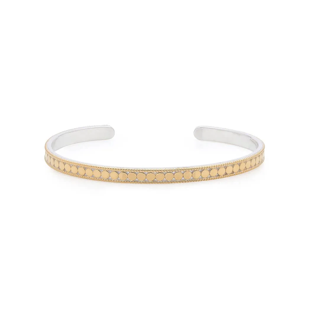 AB 0200C gold and silver slim bracelet