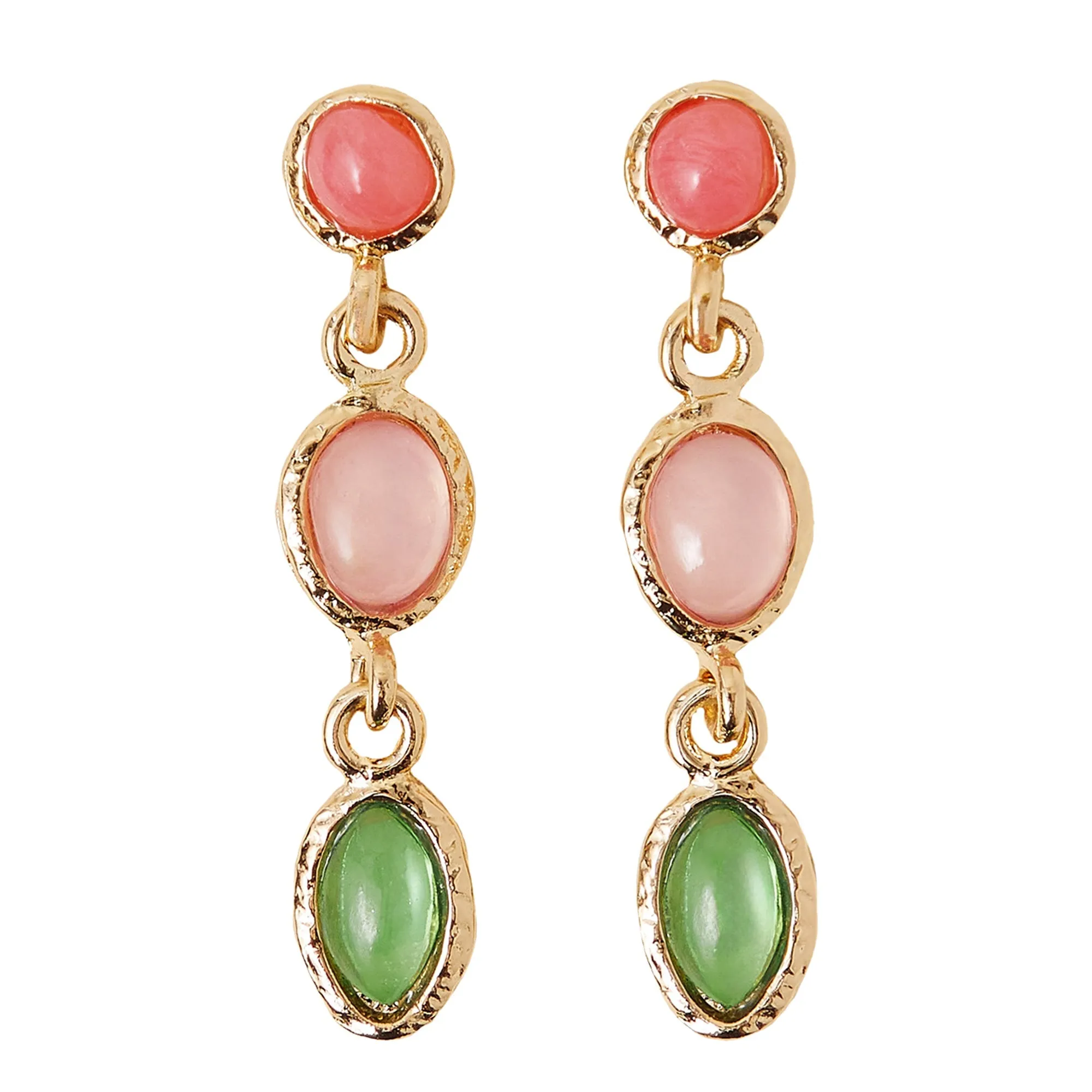 Accessorize London Women's Multi Eclectic Short Drop Earrings