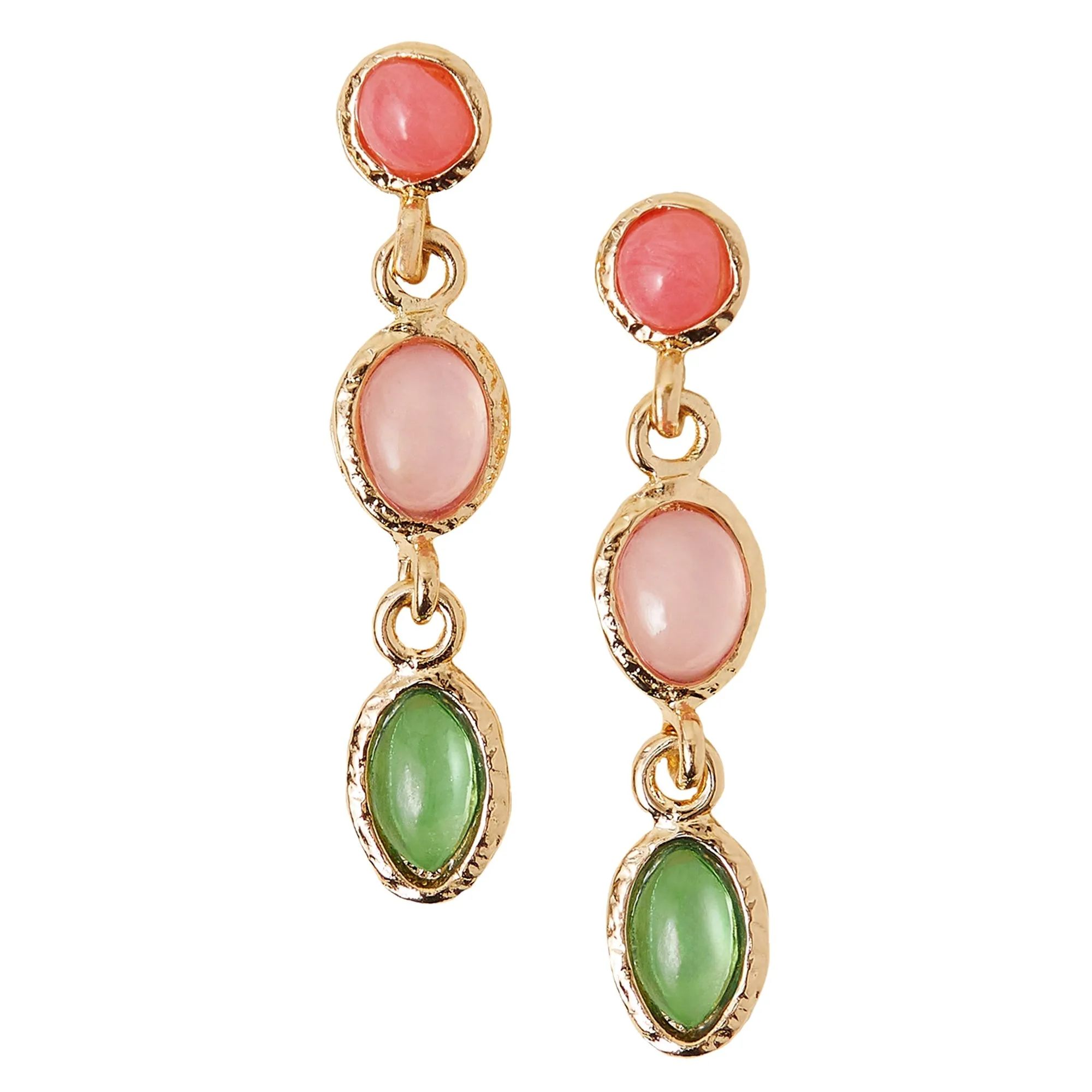 Accessorize London Women's Multi Eclectic Short Drop Earrings