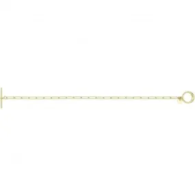 Acotis Silver Gold Plated Paperclip Link Bracelet G2704GP