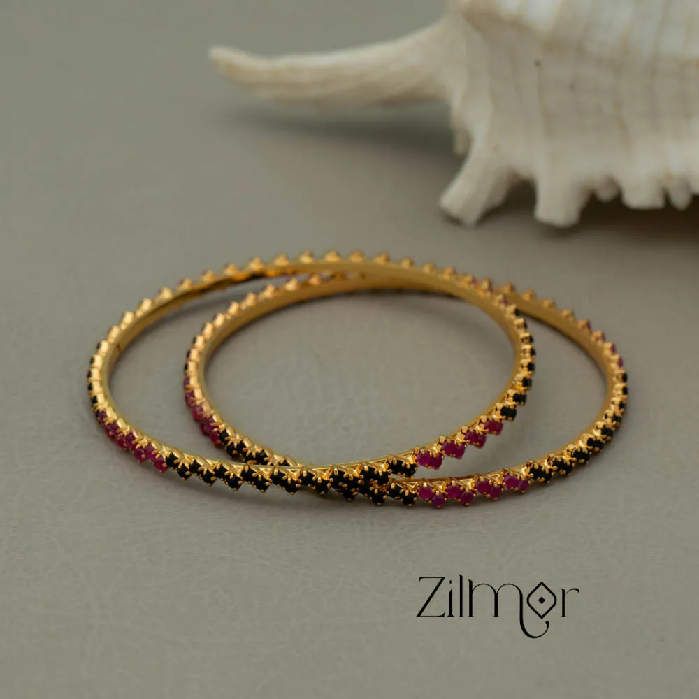 AD stone bangle (Pair) - KF100805