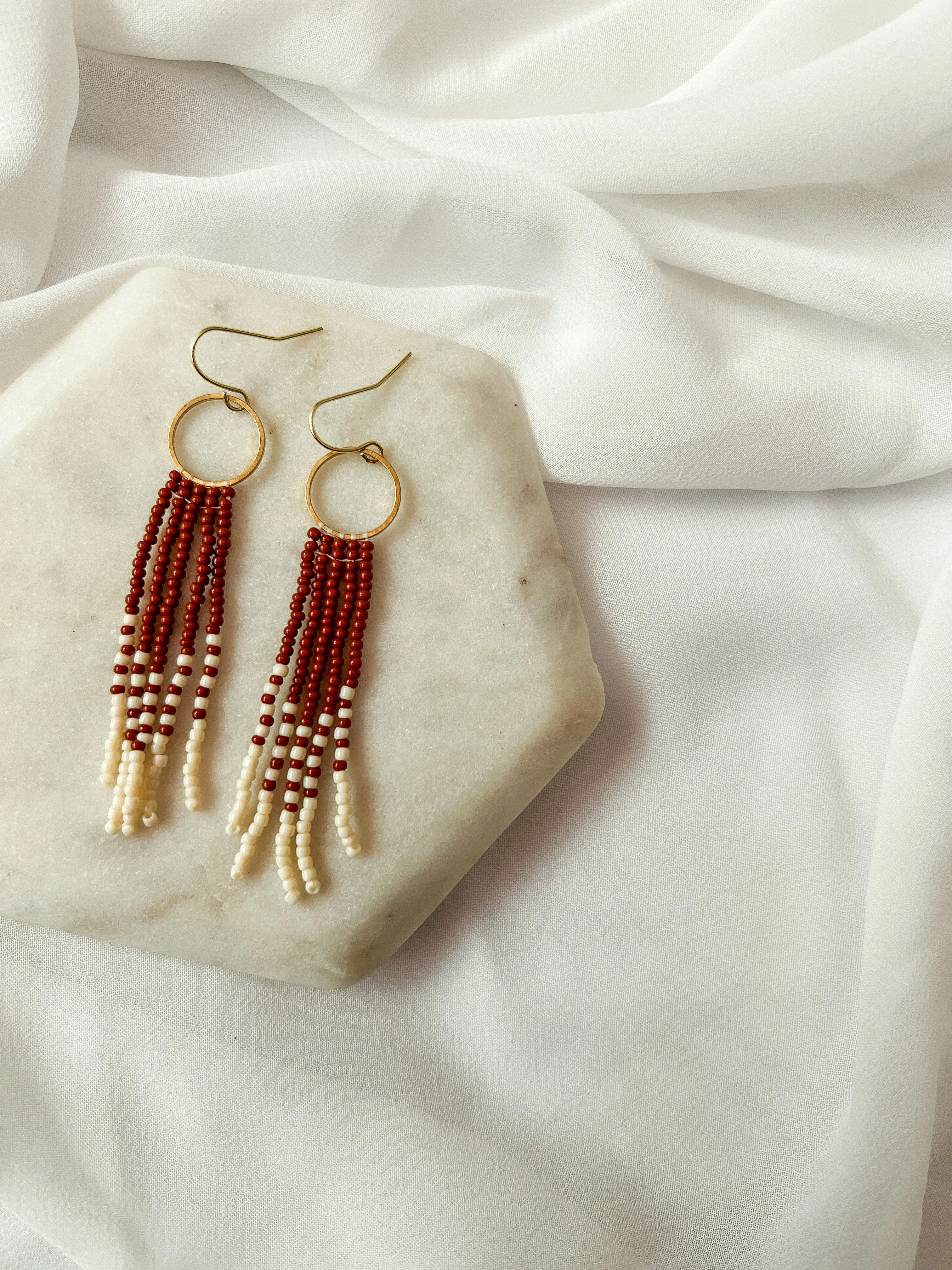 Ash | Beaded Earrings