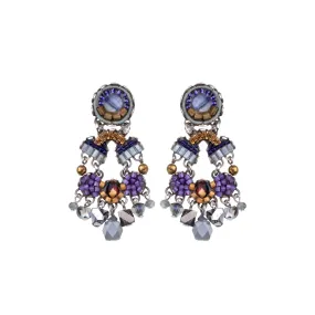 Ayala Bar - C2110 Rafa Blue Beaded Earring