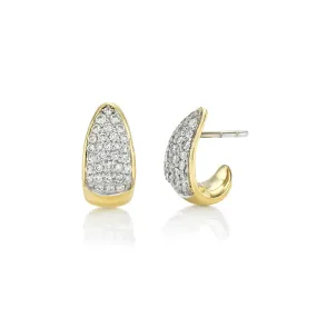 Baby Pavé Diamond Tusk Earrings | Ready to Ship