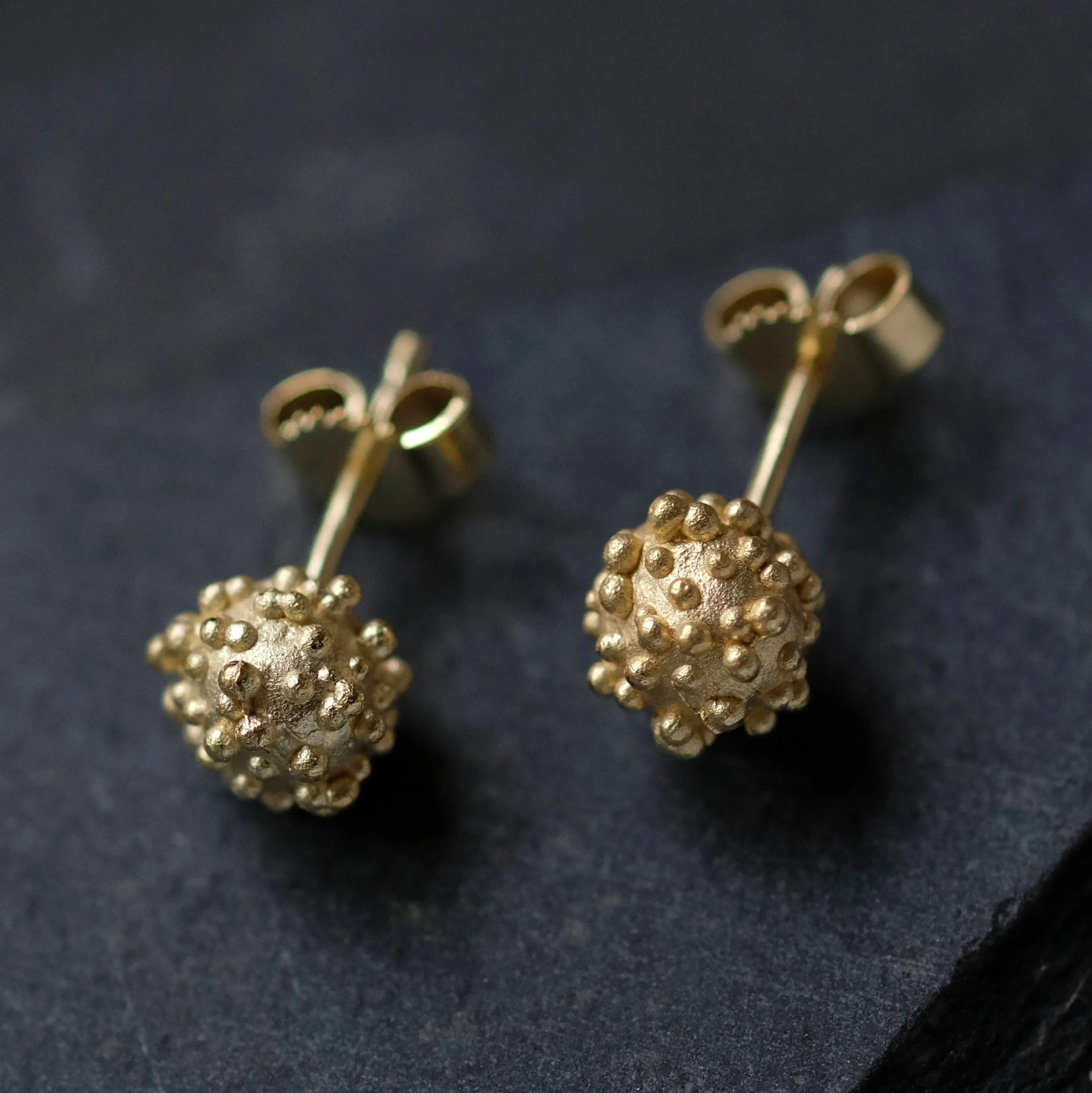 Beaded Golden Studs