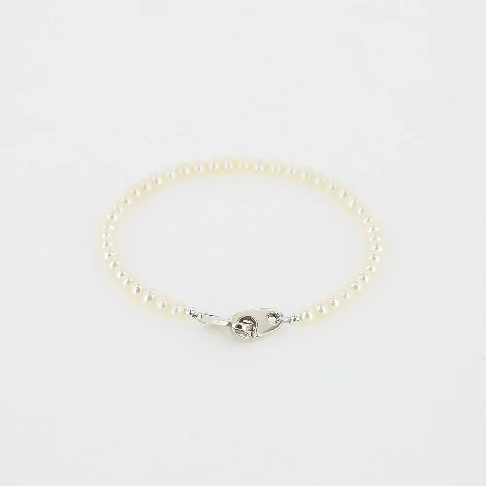 Beaded Pearl Mini Brummel Bracelet