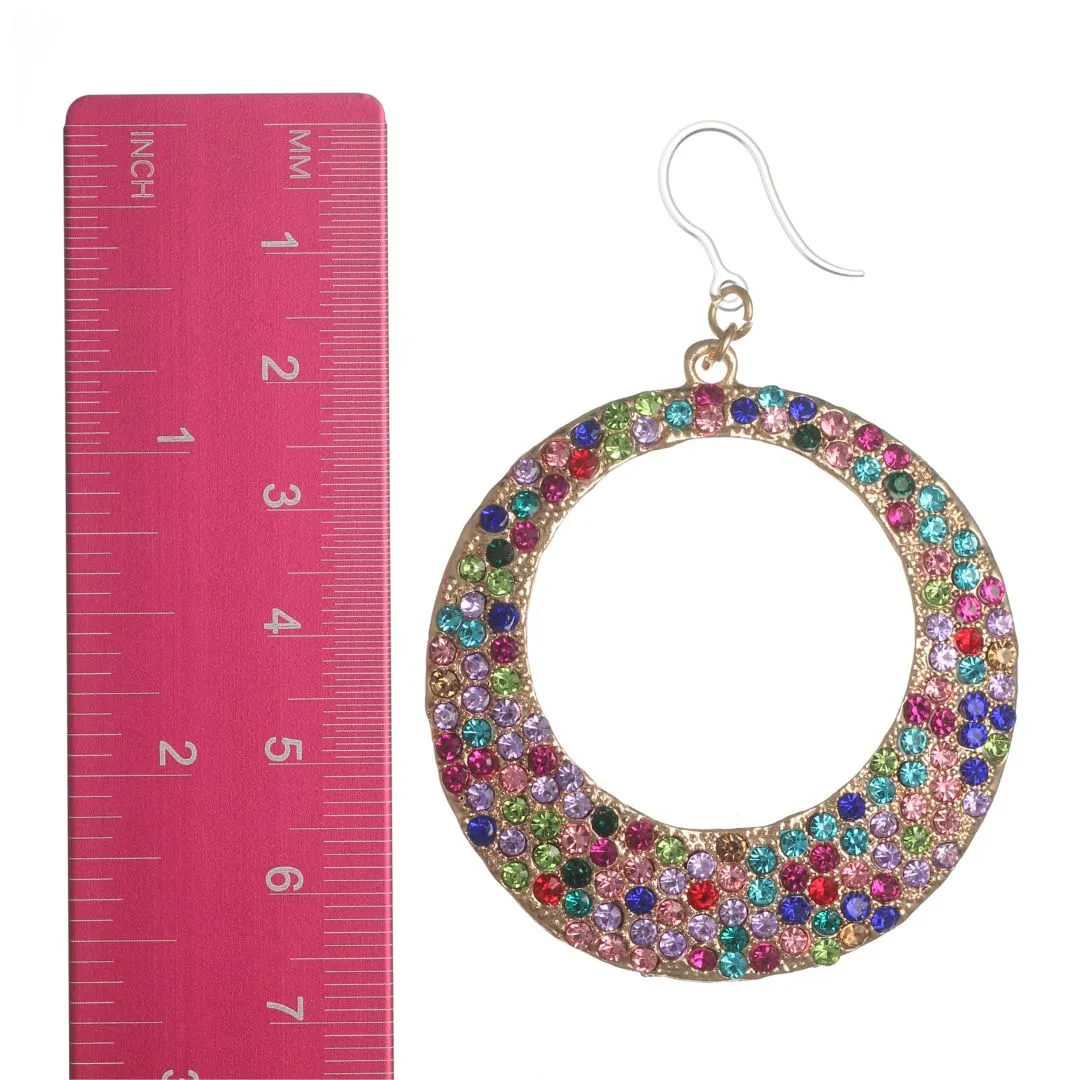 Bejeweled Drop Dangles Hypoallergenic Earrings for Sensitive Ears Made with Plastic Posts