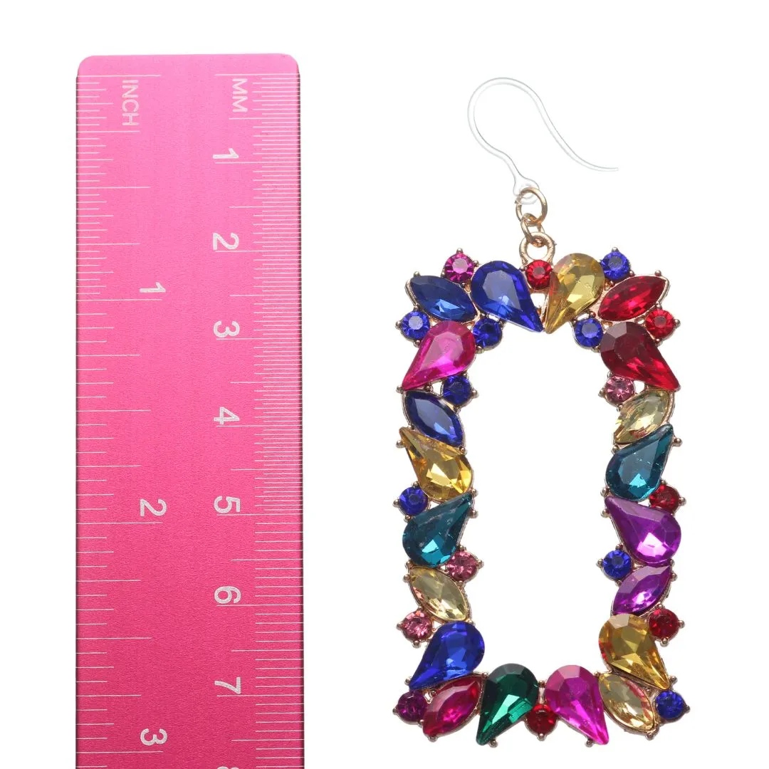 Bejeweled Drop Dangles Hypoallergenic Earrings for Sensitive Ears Made with Plastic Posts