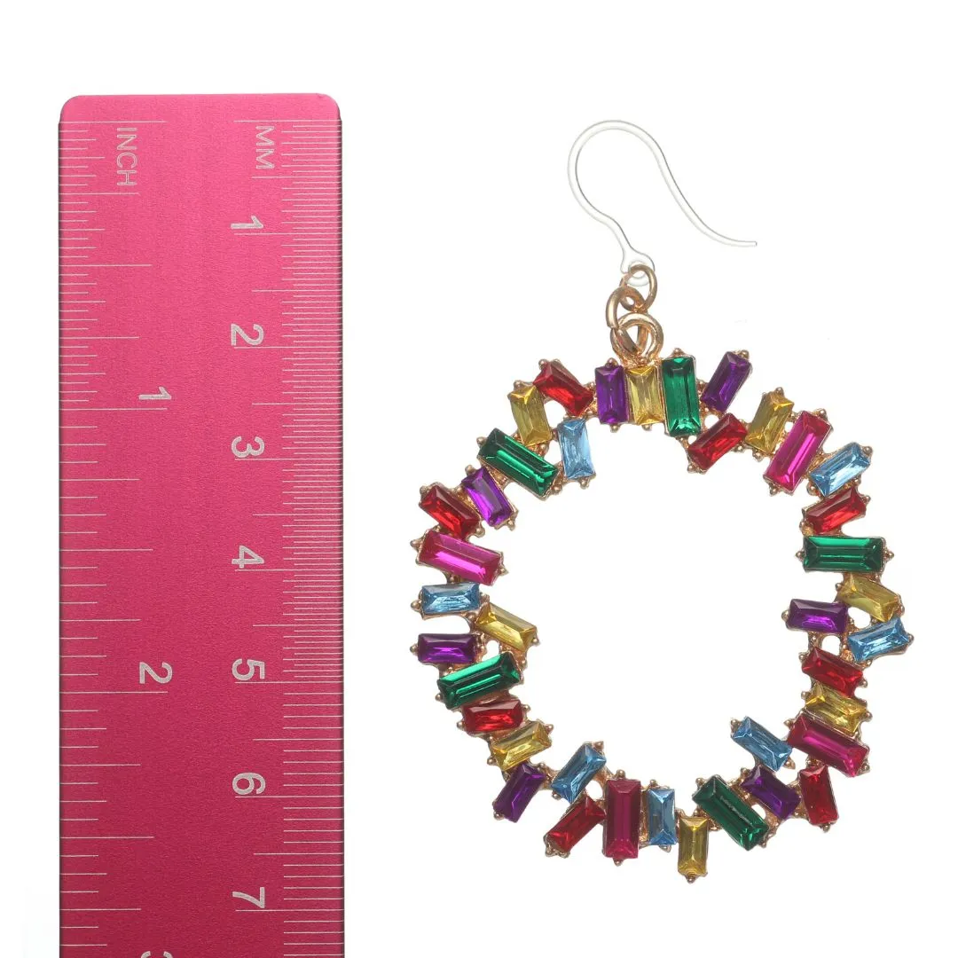 Bejeweled Drop Dangles Hypoallergenic Earrings for Sensitive Ears Made with Plastic Posts