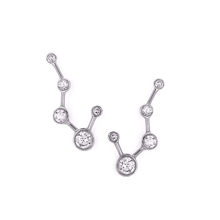 Big Dipper Diamond Constellation Earrings