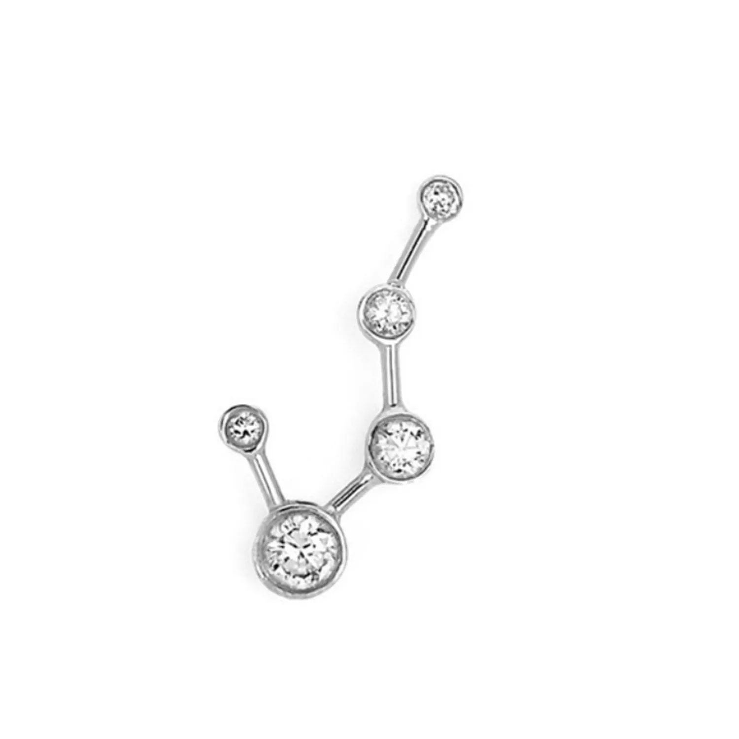 Big Dipper Diamond Constellation Earrings