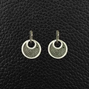 Black & White Diamond Dangle Earrings