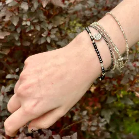 Black Bud Bracelet