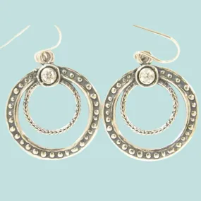 Bluenoemi Jewelry Silver earrings / earrings for women / set with zircons