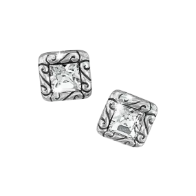 Brighton Women's Regina Mini Post Silver Earrings