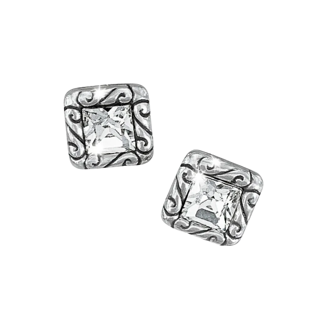 Brighton Women's Regina Mini Post Silver Earrings