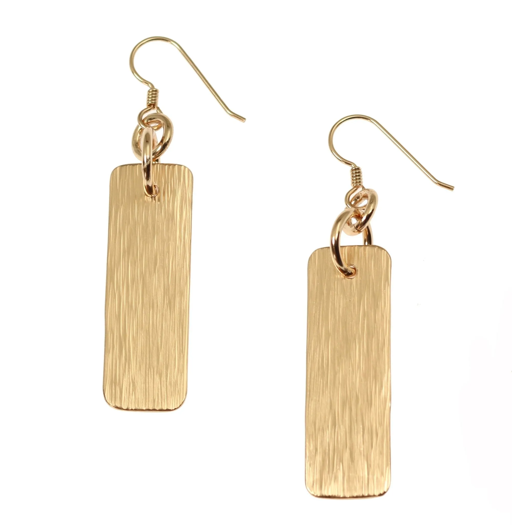 Bronze Bark Dangle Earrings