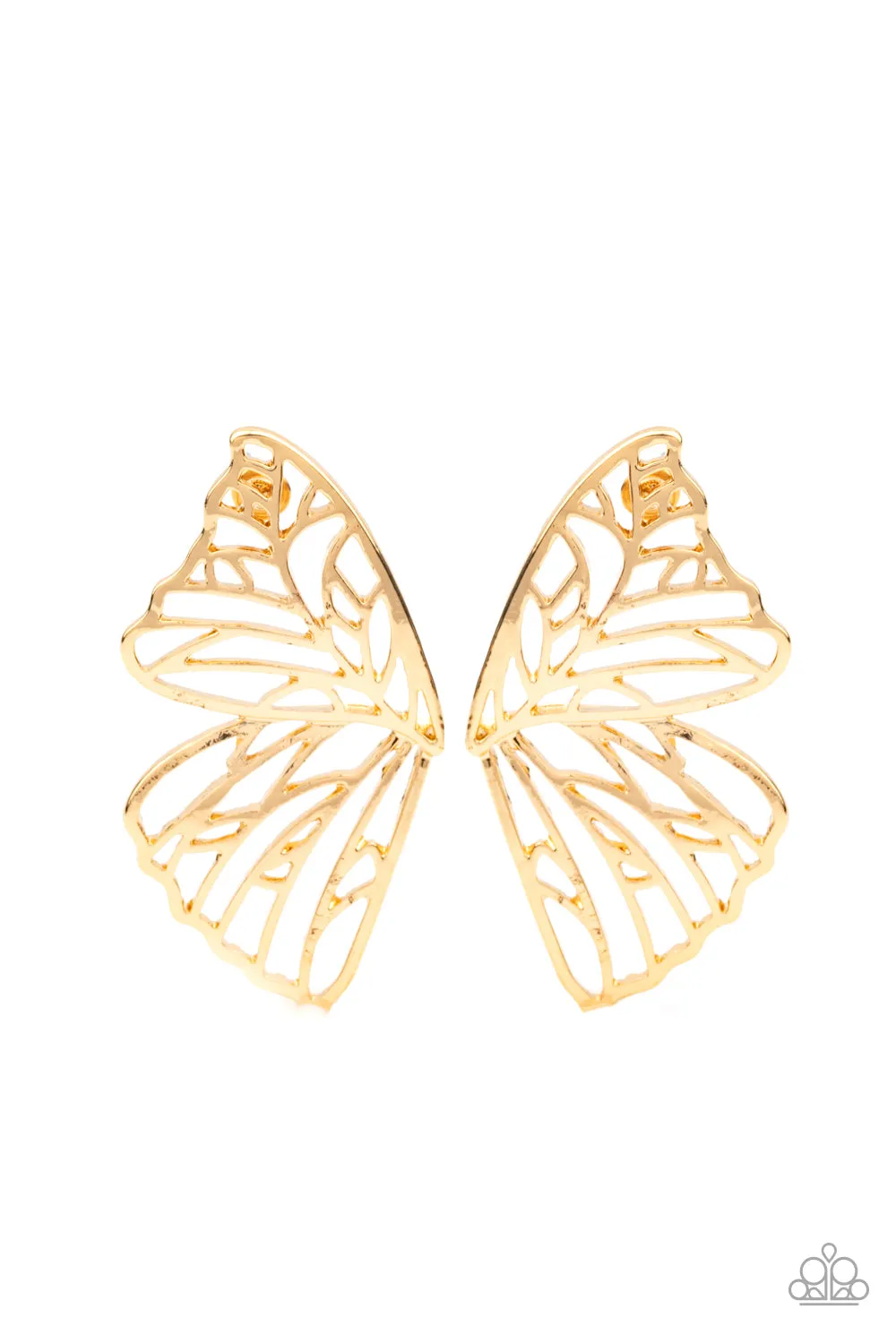 Butterfly Frills - Gold
Earrings ‐ Paparazzi Accessories