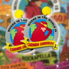 Carmen Sandiego Dangle Earrings