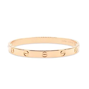 Cartier Love Bangle 18ct Rose Gold - Size 17