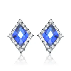 Chloé Blue Argyle Earrings