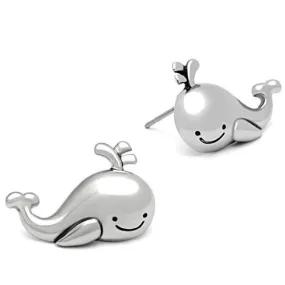 CJG2437 Wholesale Women's Stainless Steel Whale Earrings