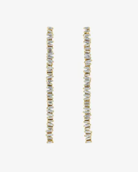 Classic Diamond Milli Tennis Drop Earrings