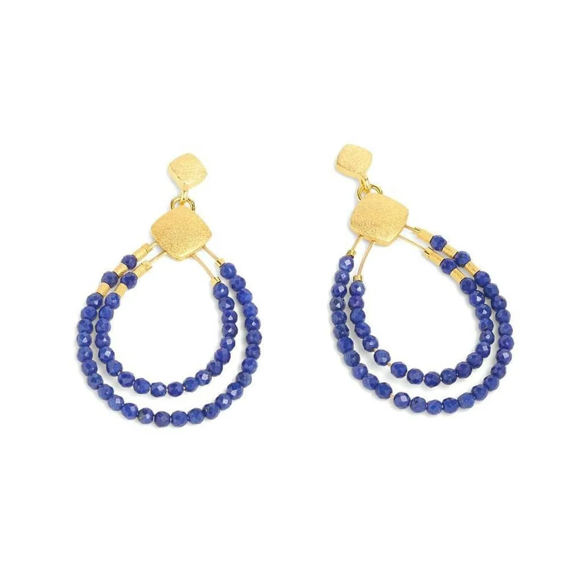 Clini Lapis Lazuli Earrings - 15576236