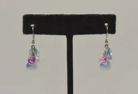 Crystallized Swarovski Color Sterling Silver Dangle Earrings