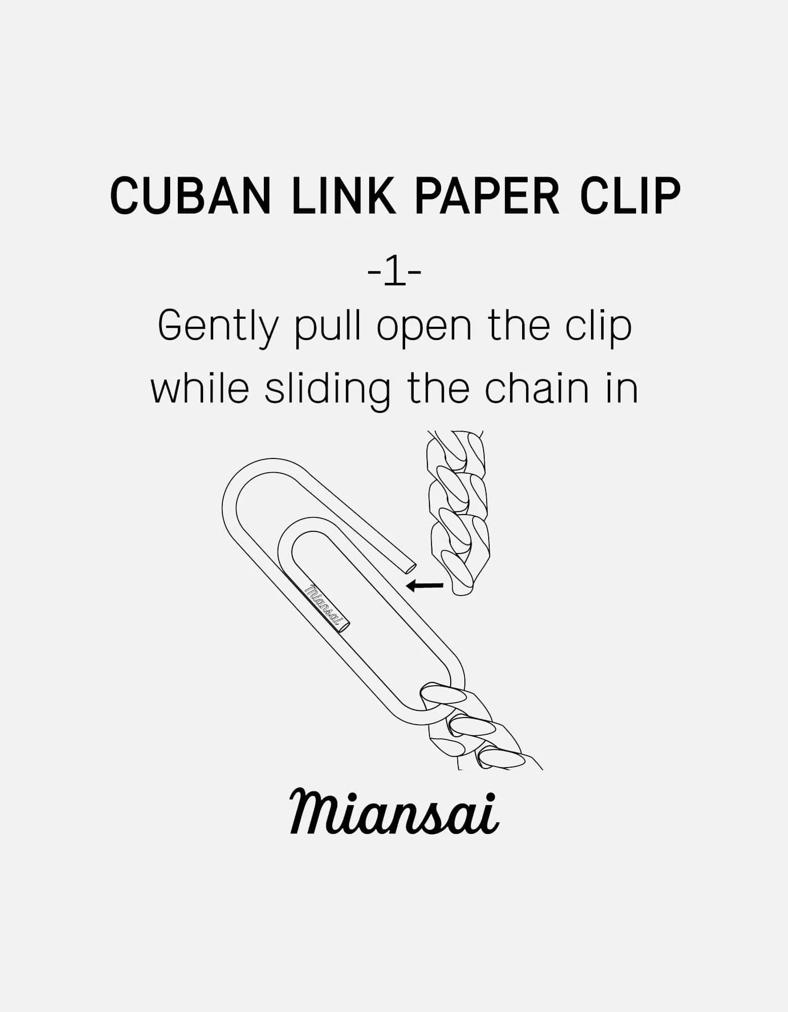 Cuban Link Paper Clip Bracelet, Sterling Silver