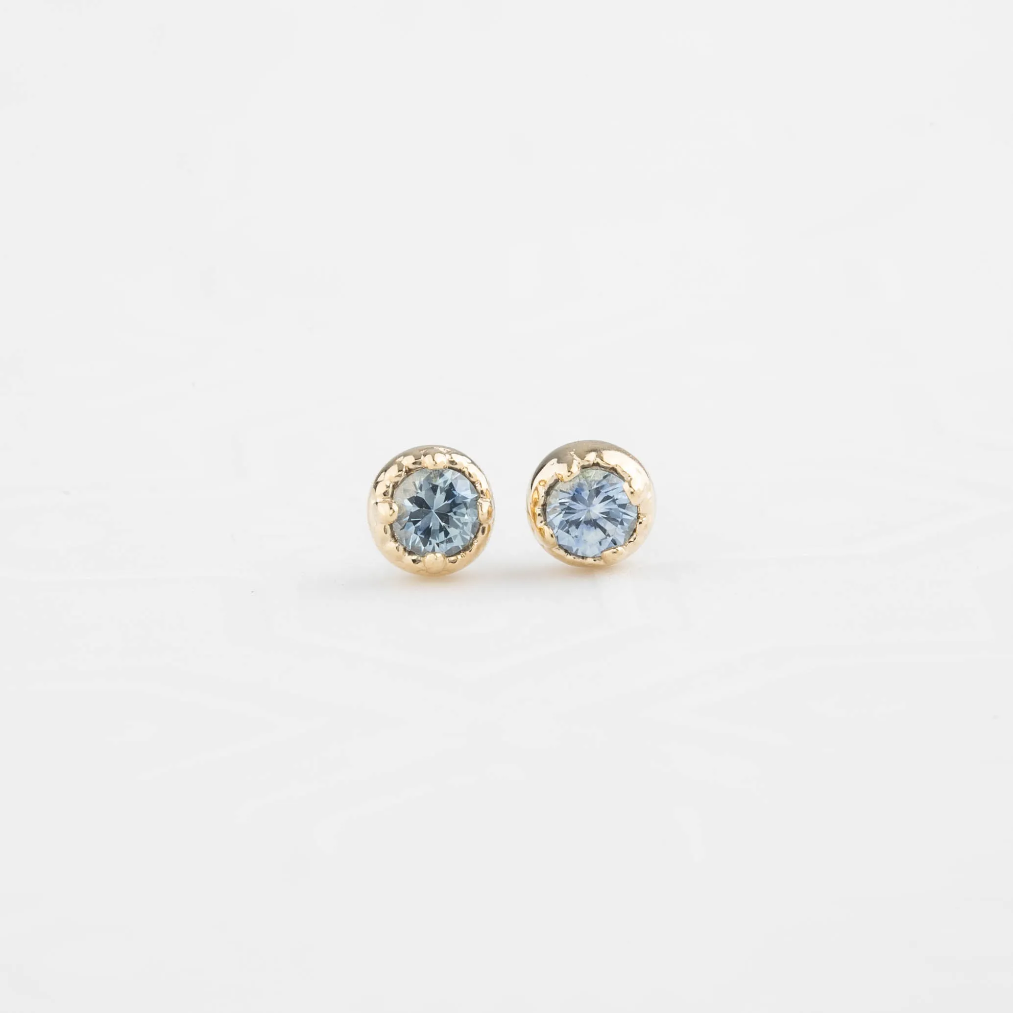 Dahlia Stud Earrings - Montana Sapphire