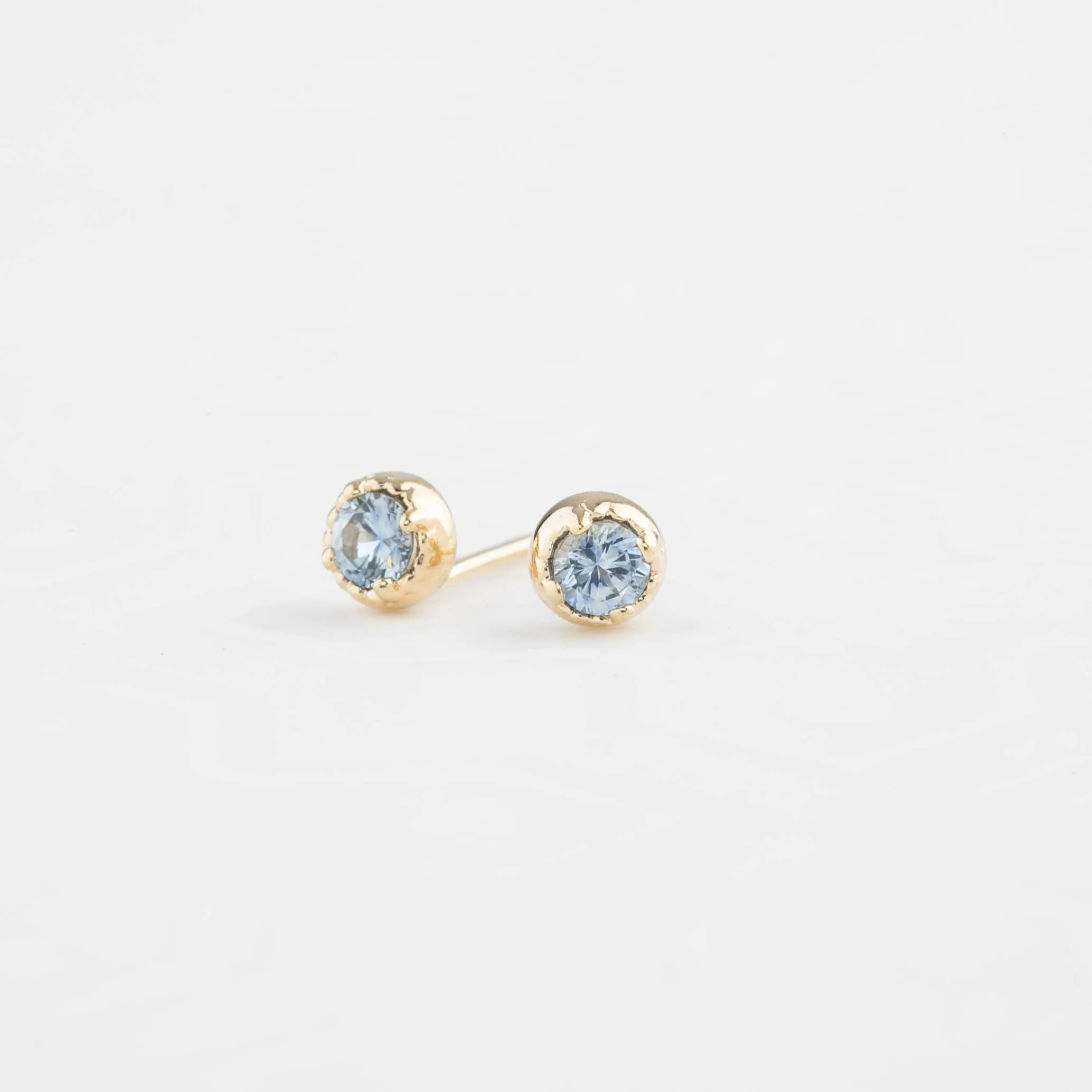 Dahlia Stud Earrings - Montana Sapphire