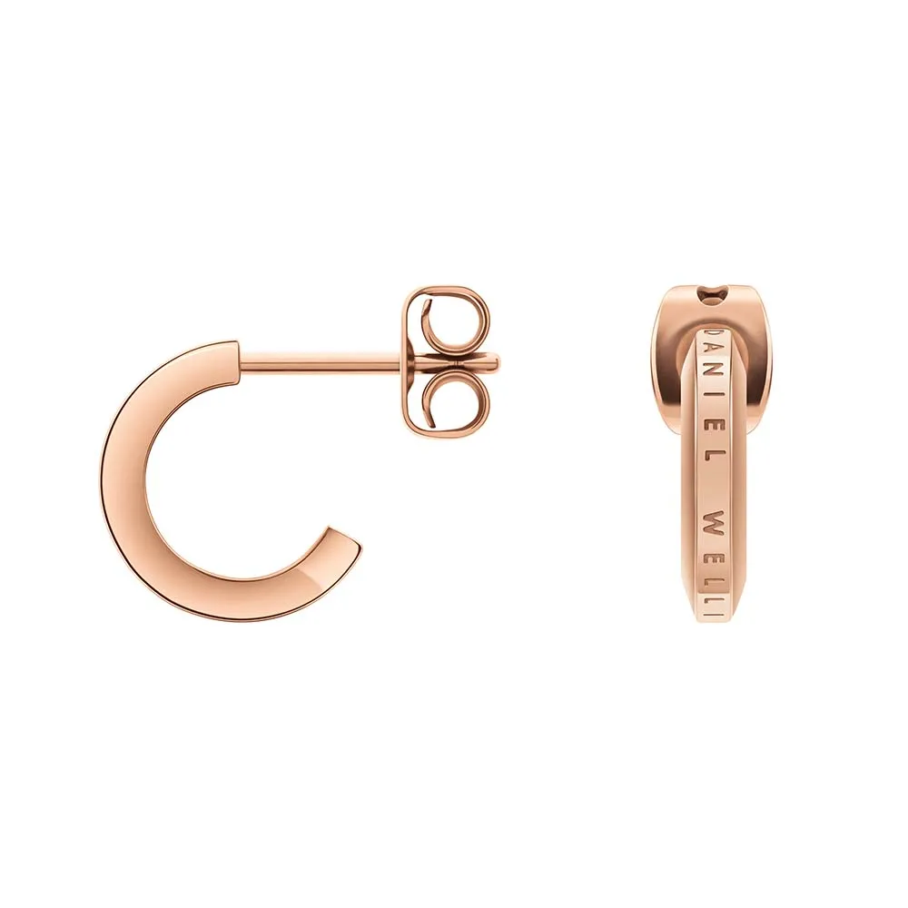 Daniel Wellington Rose Gold Plated Stainless Steel Elan Stud Earrings