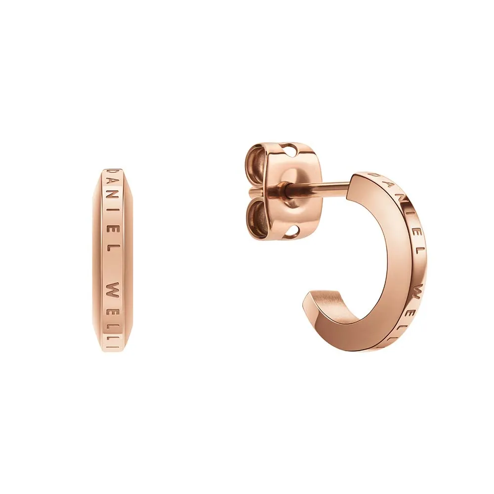 Daniel Wellington Rose Gold Plated Stainless Steel Elan Stud Earrings