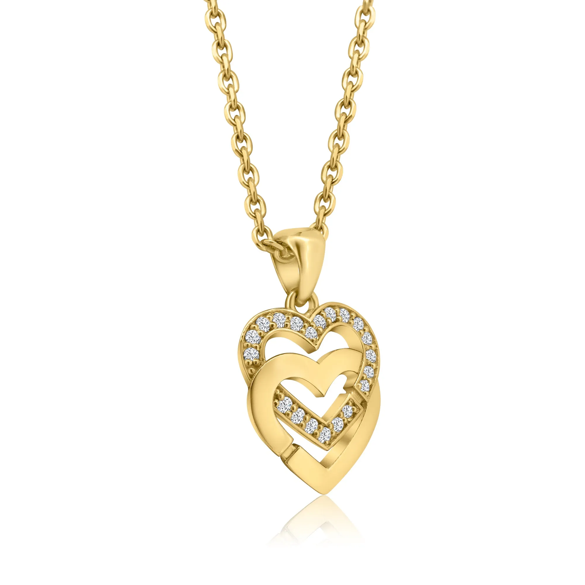 Double Heart Diamond Set