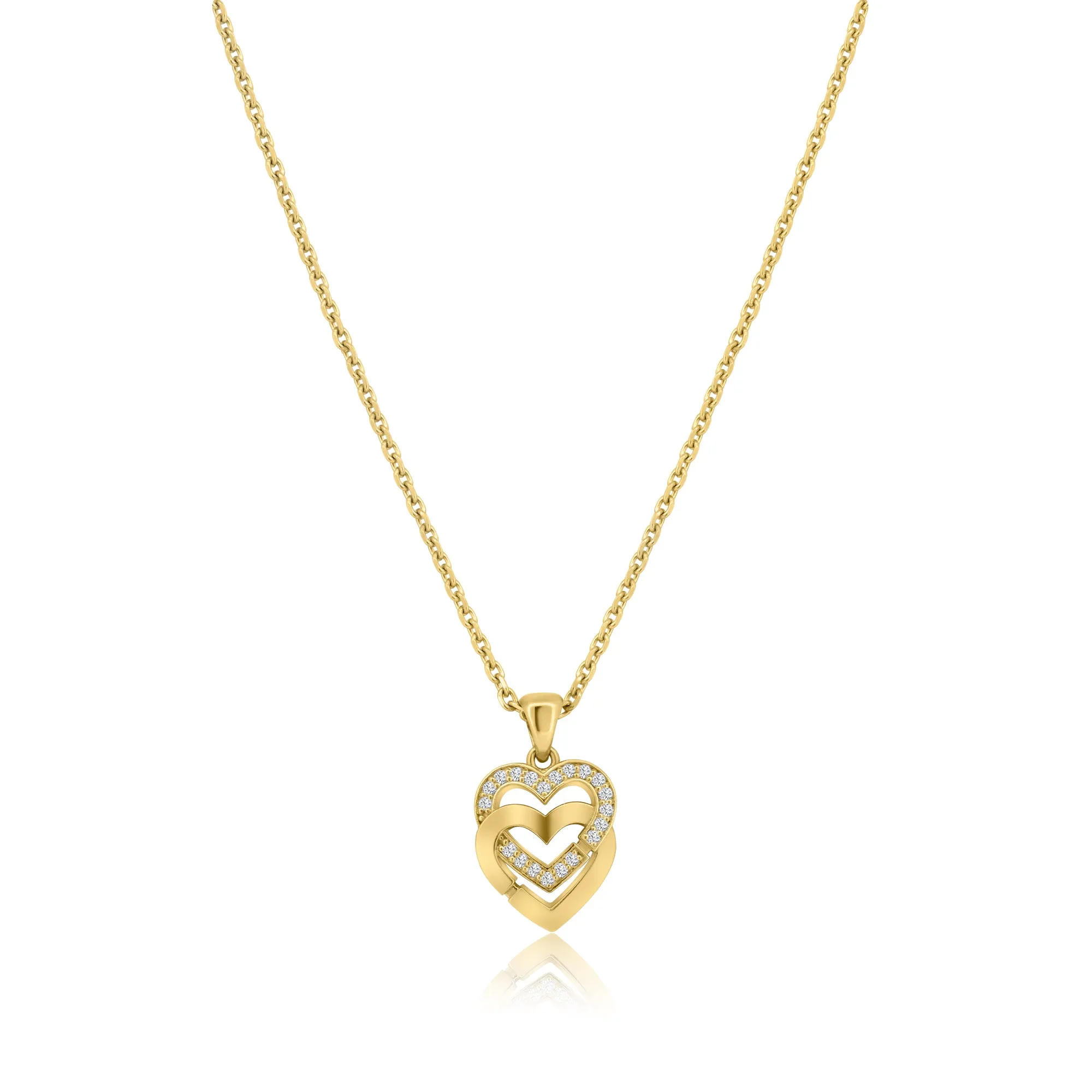 Double Heart Diamond Set