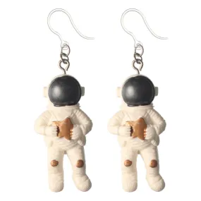 Exaggerated Astronaut Star Dangles Hypoallergenic Earrings for Sensitive Ears Made with Plastic Posts