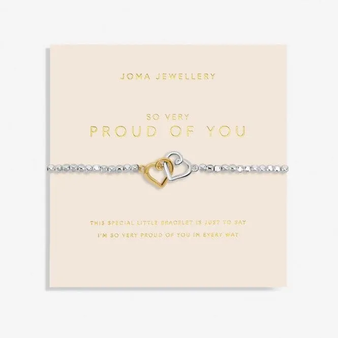 Forever Yours So Very Proud Of You Silver Gold Plated 17.5cm Bracelet 6879